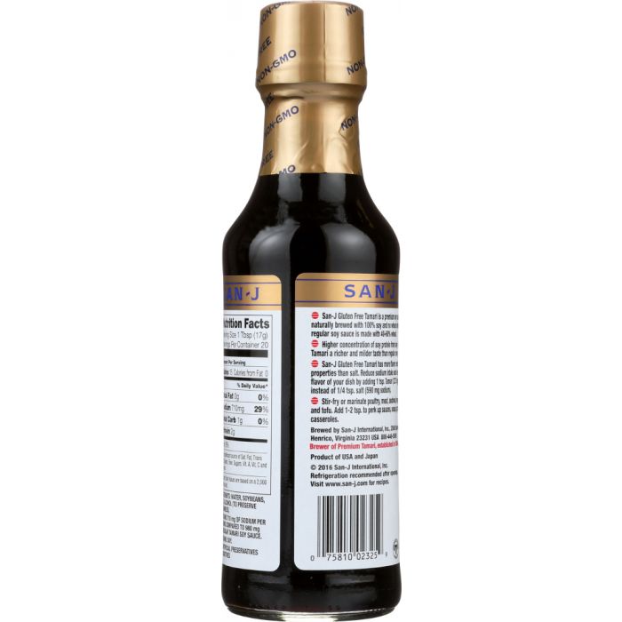 SAN-J: Reduced Sodium Tamari Soy Sauce, 10 Oz