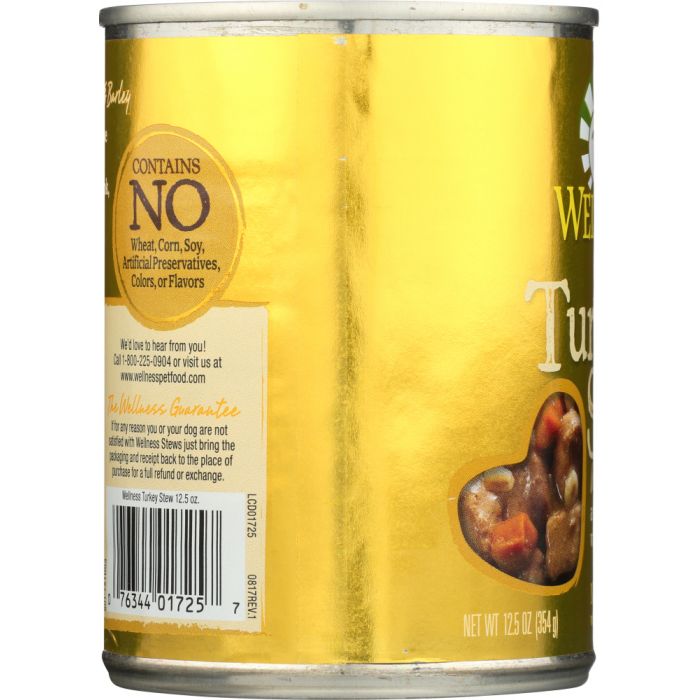 WELLNESS: Turkey Stew with Barley & Carrots, 12.5 oz