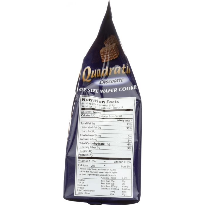 LOACKER: Quadratini Chocolate Wafer 250g, 8.82 oz