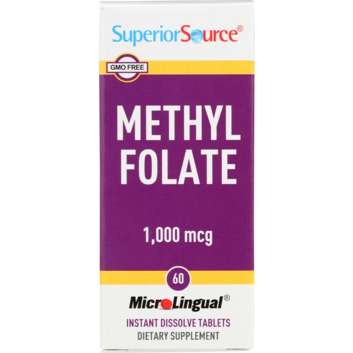 SUPERIOR SOURCE: Methylfolate 1000mcg, 60 tb