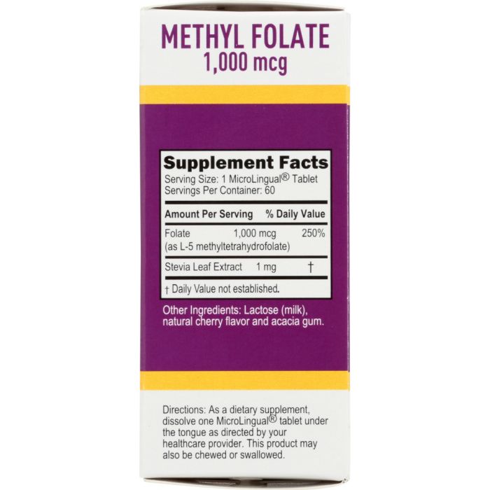 SUPERIOR SOURCE: Methylfolate 1000mcg, 60 tb