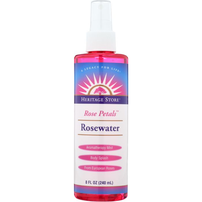 HERITAGE: Rose Water with Atomizer, 8 oz