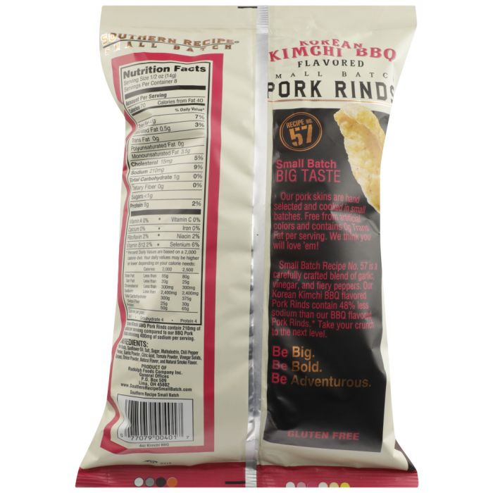 SOUTHERN RECIPE SMALL BATCH: Pork Rind Kimchi BBQ, 4 oz