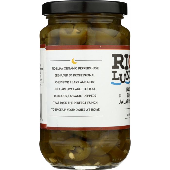 RIO LUNA: Organic Nacho Sliced Jalapeno Peppers, 12 oz