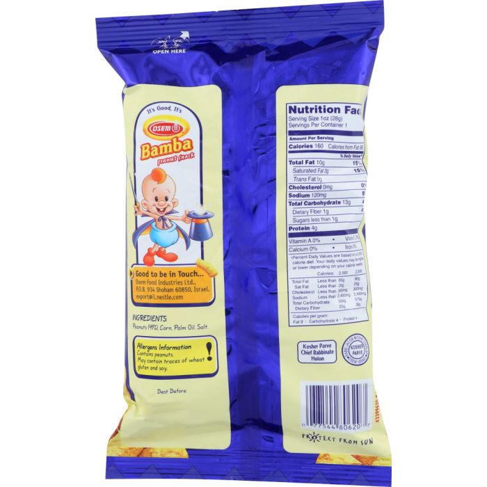 OSEM: Snack Peanut Bamba, 1 oz