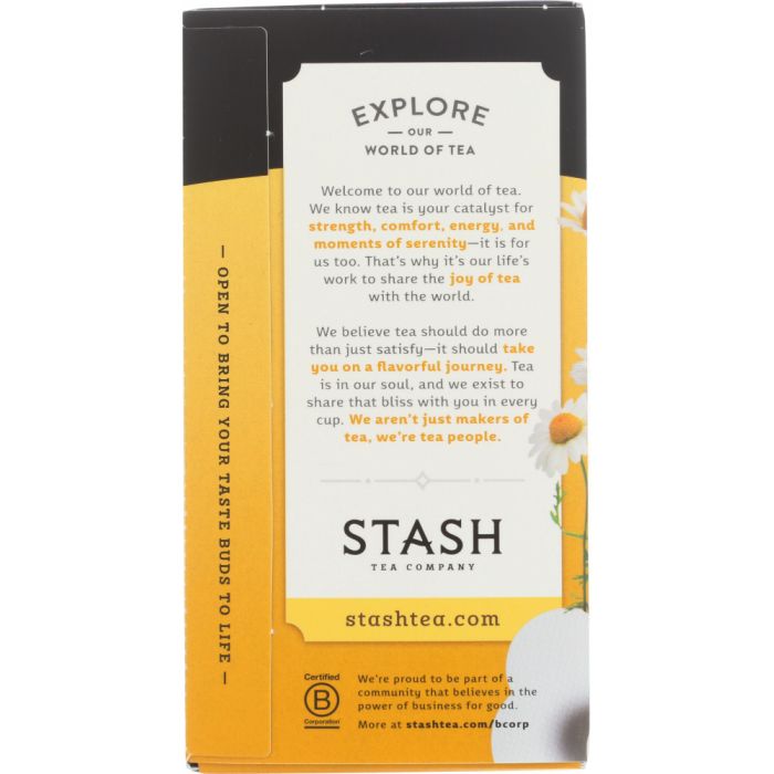 STASH TEA: Chamomile Herbal Tea, 20 bg