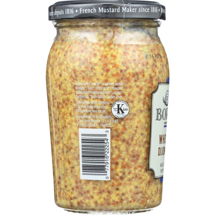 BORNIER: Whole Grain Dijon Mustard, 7.4 oz