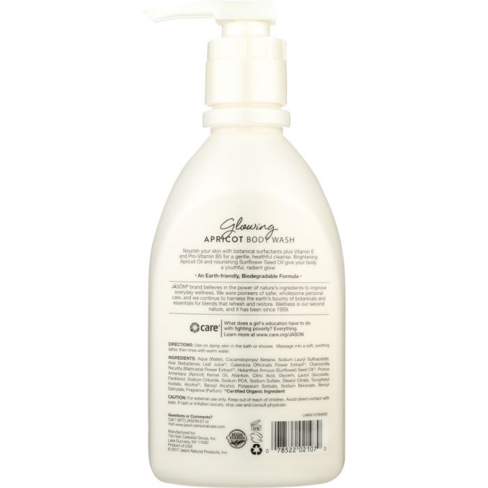 JASON: Body Wash Glowing Apricot, 30 oz