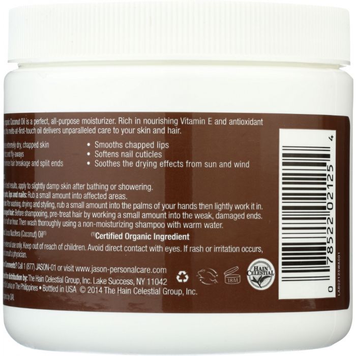 JASON: Organic Smoothing Coconut Oil, 15 oz