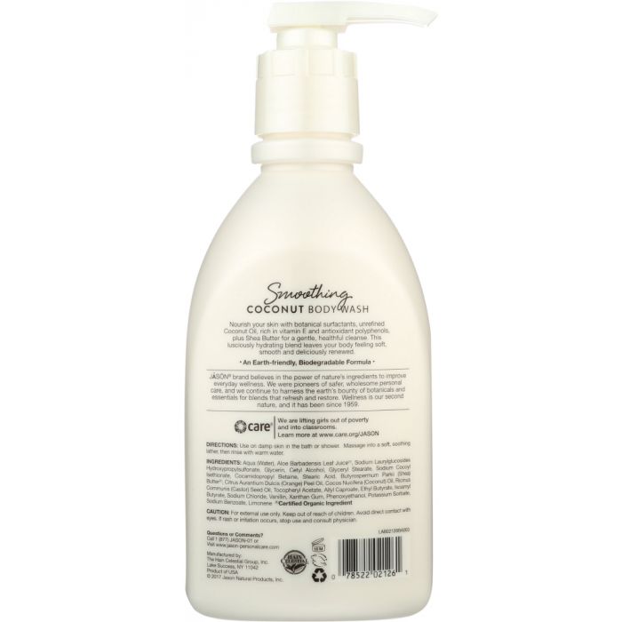 JASON: Body Wash Smoothing Coconut, 30 oz