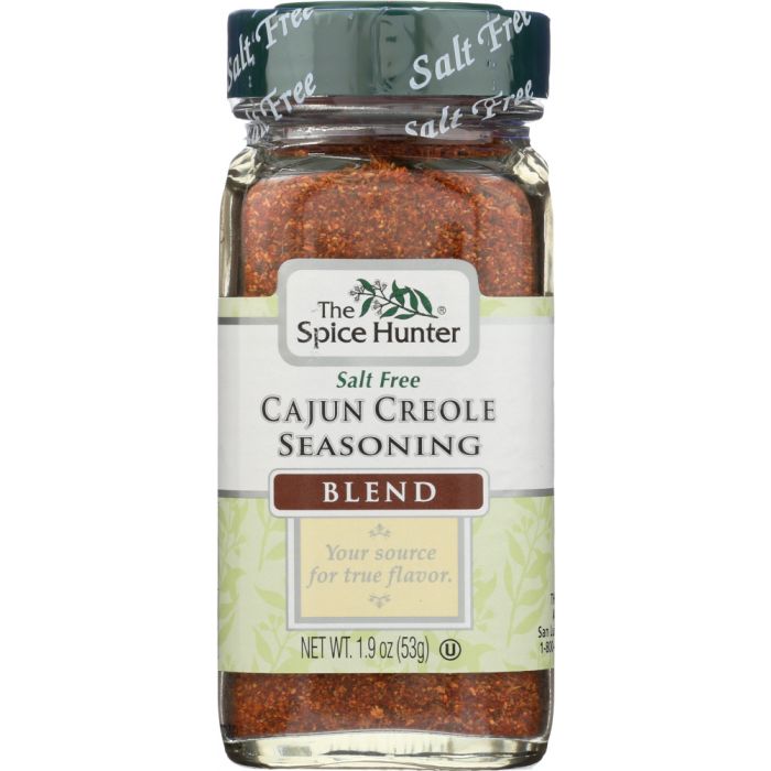 THE SPICE HUNTER: Salt Free Cajun Creole Seasoning Blend, 1.9 oz