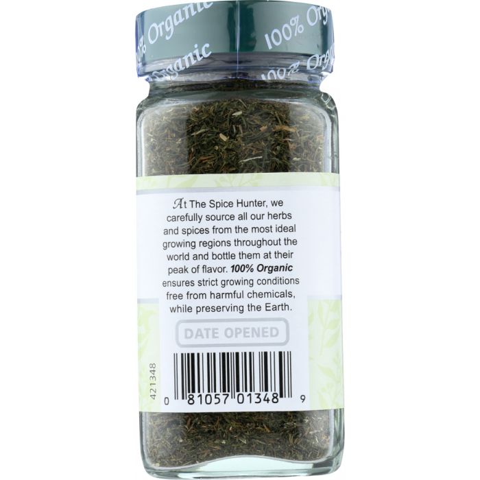 THE SPICE HUNTER: 100% Organic Dill Weed, 0.5 oz