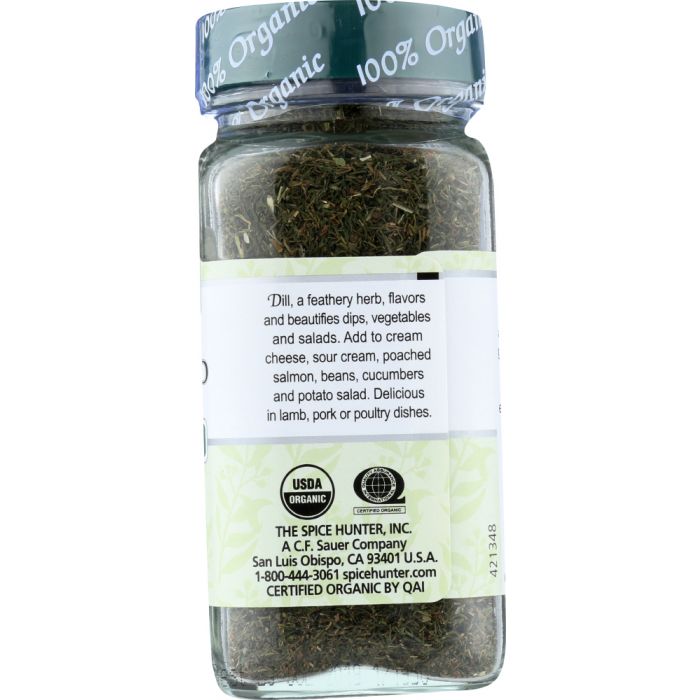 THE SPICE HUNTER: 100% Organic Dill Weed, 0.5 oz