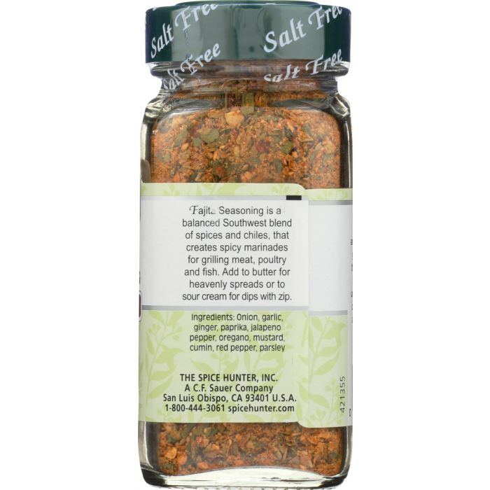 SPICE HUNTER: Salt Free Fajita Seasoning Blend, 1.8 oz