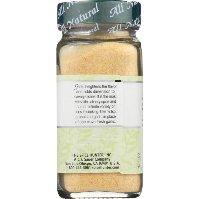 THE SPICE HUNTER: Granulated California Garlic, 2.7 oz