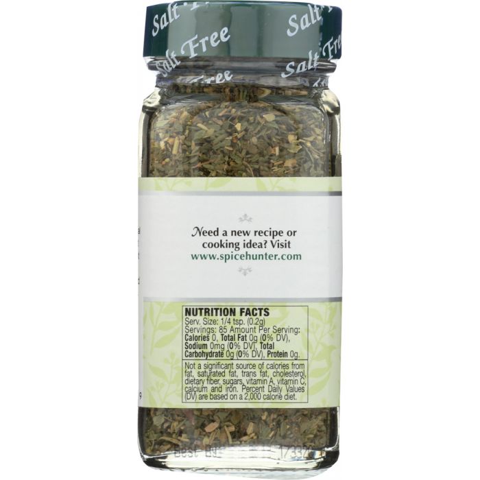 THE SPICE HUNTER: Salt Free Blend Italian Seasoning, 0.6 oz