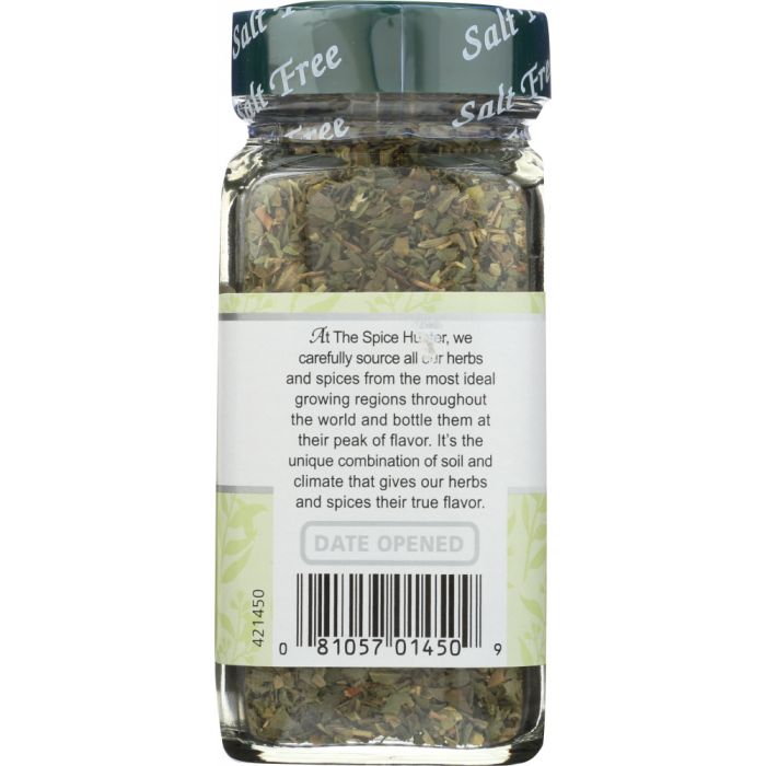 THE SPICE HUNTER: Salt Free Blend Italian Seasoning, 0.6 oz