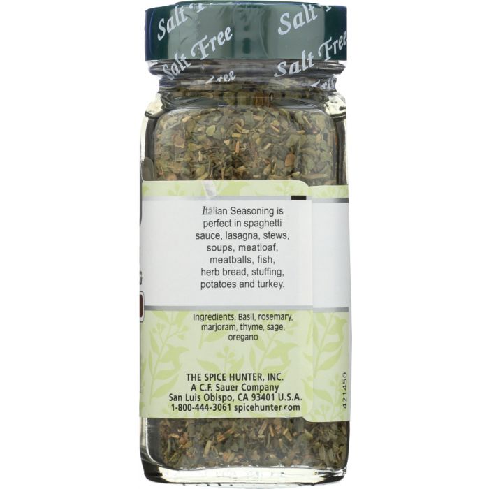 THE SPICE HUNTER: Salt Free Blend Italian Seasoning, 0.6 oz