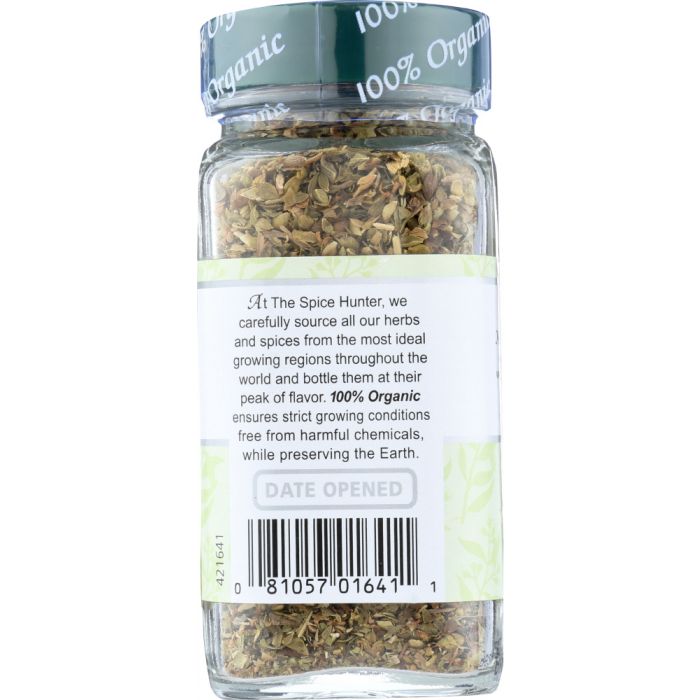 THE SPICE HUNTER: 100% Organic Oregano, 0.45 oz