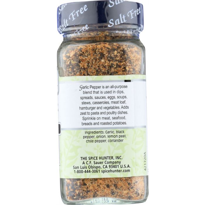 THE SPICE HUNTER: Garlic Pepper Blend, 2.4 oz