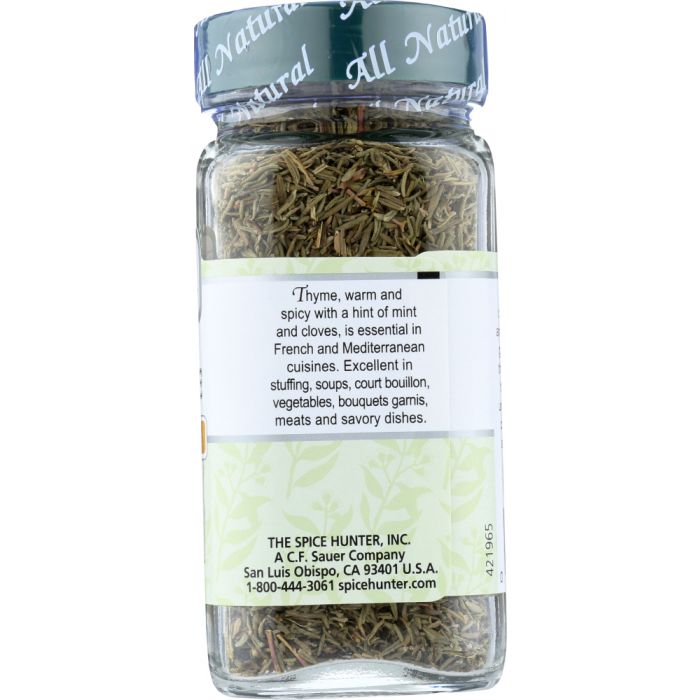 THE SPICE HUNTER: French Thyme Leaves, 0.69 oz