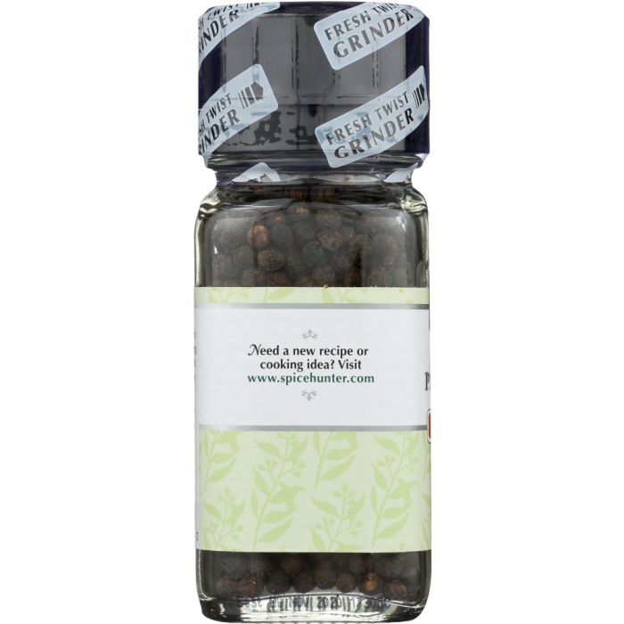 SPICE HUNTER: Tellicherry Peppercorns Grinder, 2.2 oz