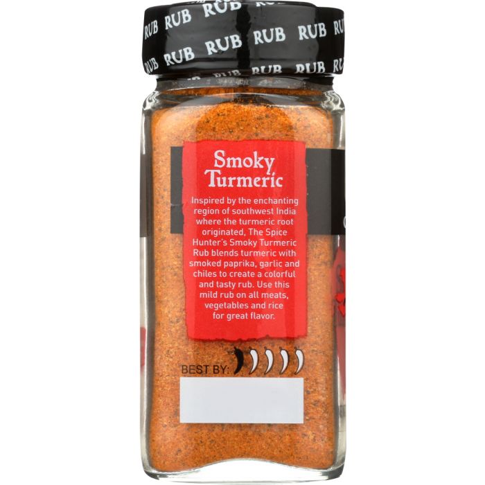 SPICE HUNTER: Global Fusion Rub Smokey Turmeric, 2.4 oz