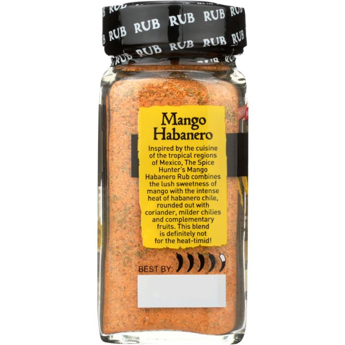 SPICE HUNTER: Global Fusion Rub Mango Habanero, 2.8 oz