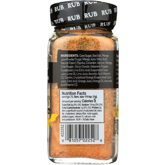 SPICE HUNTER: Global Fusion Rub Mango Habanero, 2.8 oz