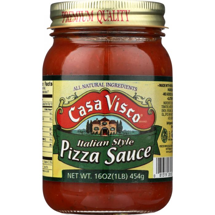 CASA VISCO: Italian Style Pizza Sauce, 16 oz