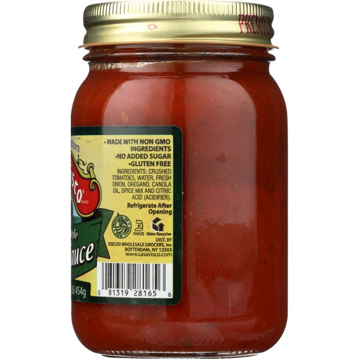 CASA VISCO: Italian Style Pizza Sauce, 16 oz