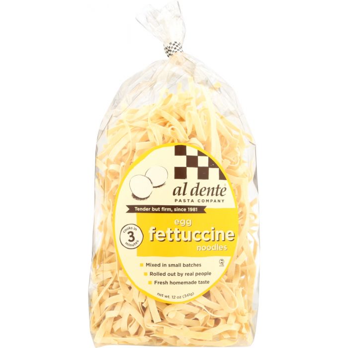 AL DENTE: Egg Fettucine Noodles, 12 oz