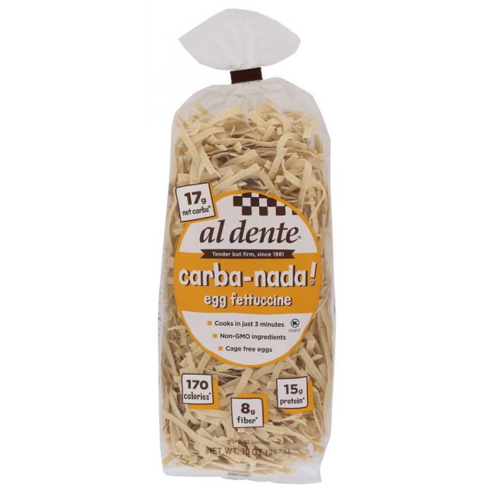 AL DENTE: Carba-Nada Egg Fettuccine Noodles, 10 Oz