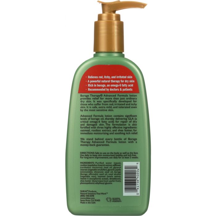 SHIKAI: Borage Therapy Advanced Formula Lotion Fragrance-Free, 8 Oz