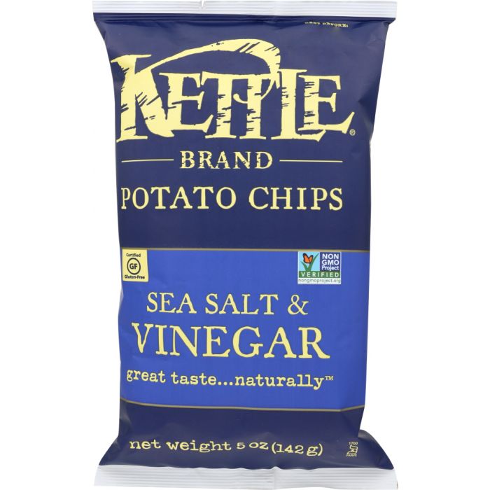 KETTLE BRAND: Potato Chips Sea Salt & Vinegar, 5 oz