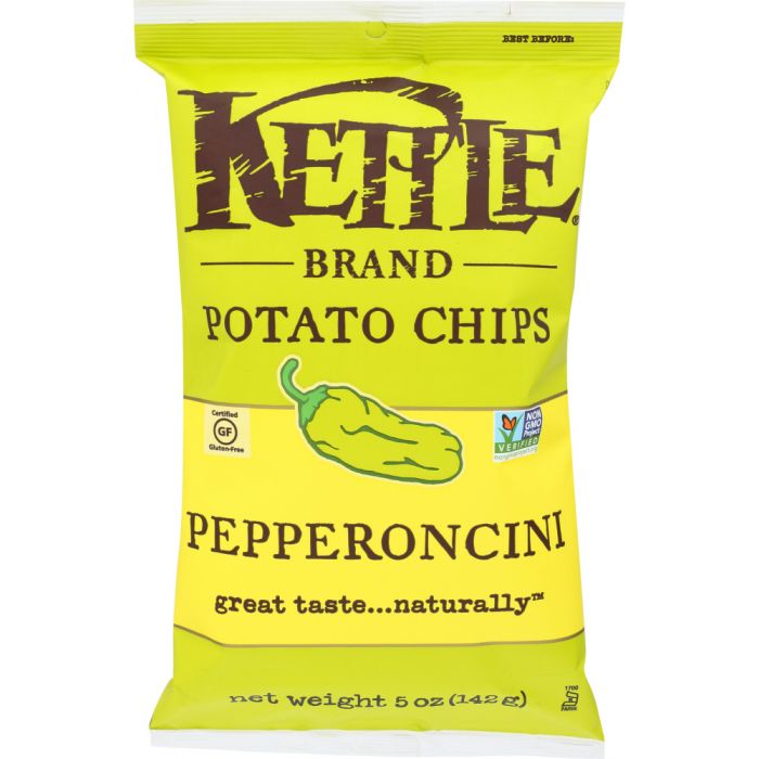 KETTLE BRAND: Potato Chips Pepperoncini, 5 Oz