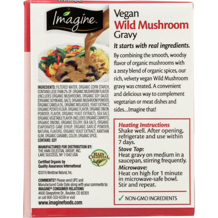 IMAGINE: Wild Mushroom Gravy Organic, 13.5 fl oz