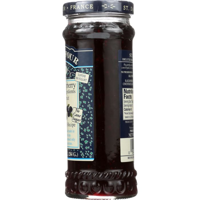 ST DALFOUR: Black Raspberry Fruit Spread, 10 oz