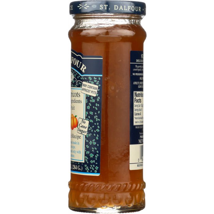 ST DALFOUR: All Natural Fruit Spread Apricot, 10 oz