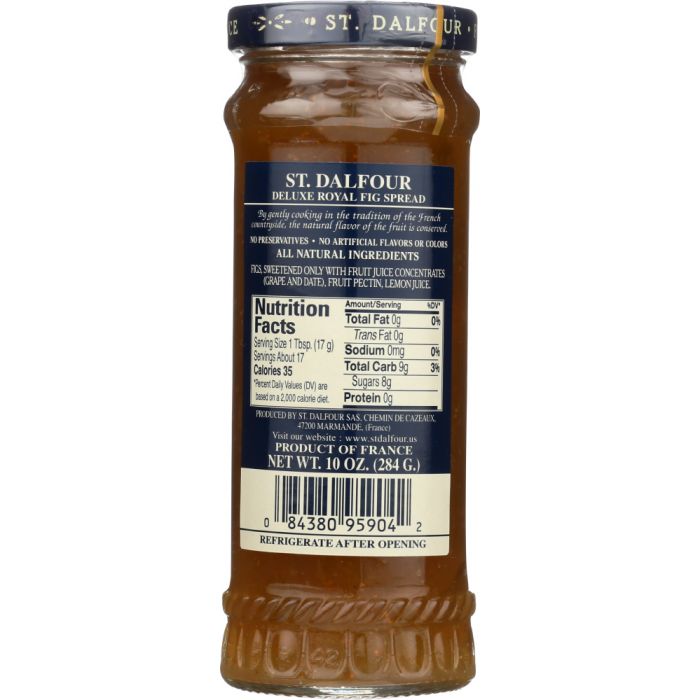 ST DALFOUR: All Natural Fruit Spread Royal Fig, 10 oz