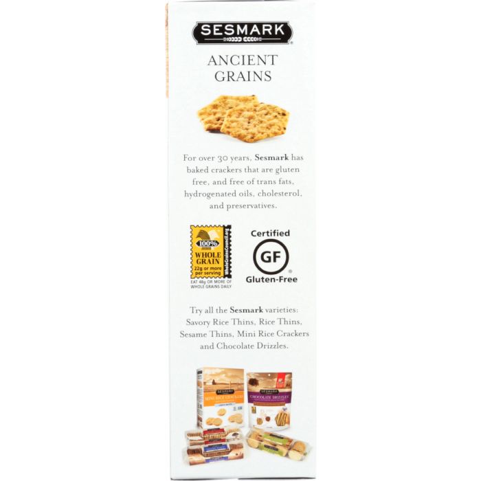 SESMARK: Crackers Ancient Grains Parmesan Herb, 3.5 oz