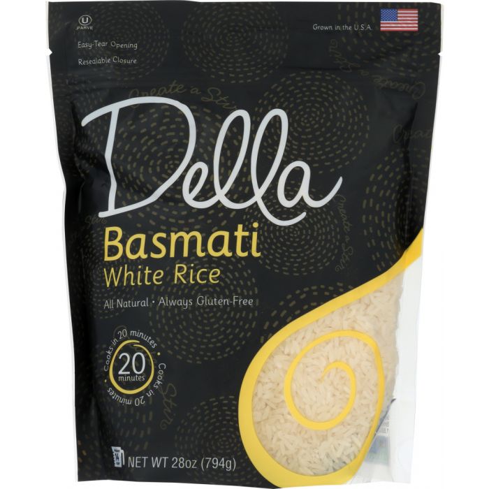 DELLA GOURMET: Basmati White Rice, 28 oz