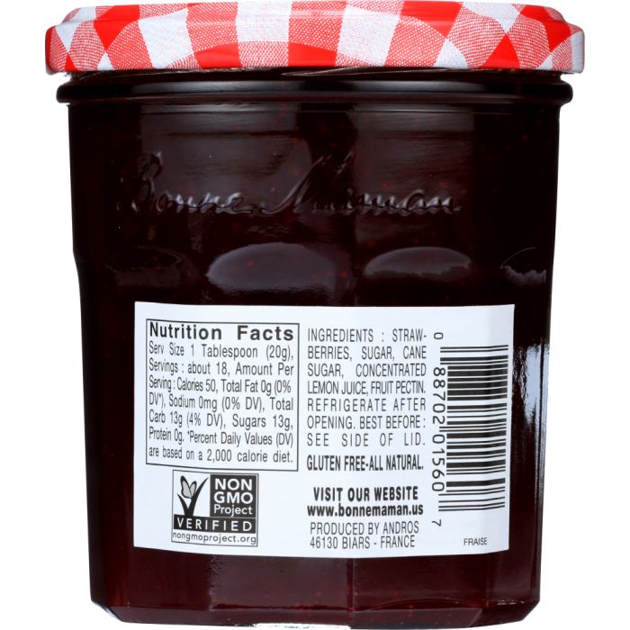 BONNE MAMAN: Strawberry Preserves, 13 oz