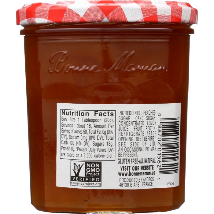 BONNE MAMAN: Peach Preserves, 13 oz