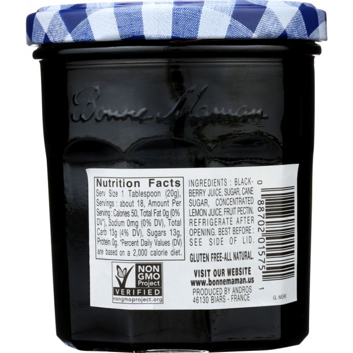 BONNE MAMAN: Blackberry Jelly, 13 oz