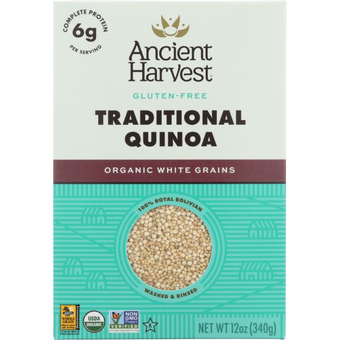 ANCIENT HARVEST: Organic Traditional Quinoa Gluten Free, 12 oz