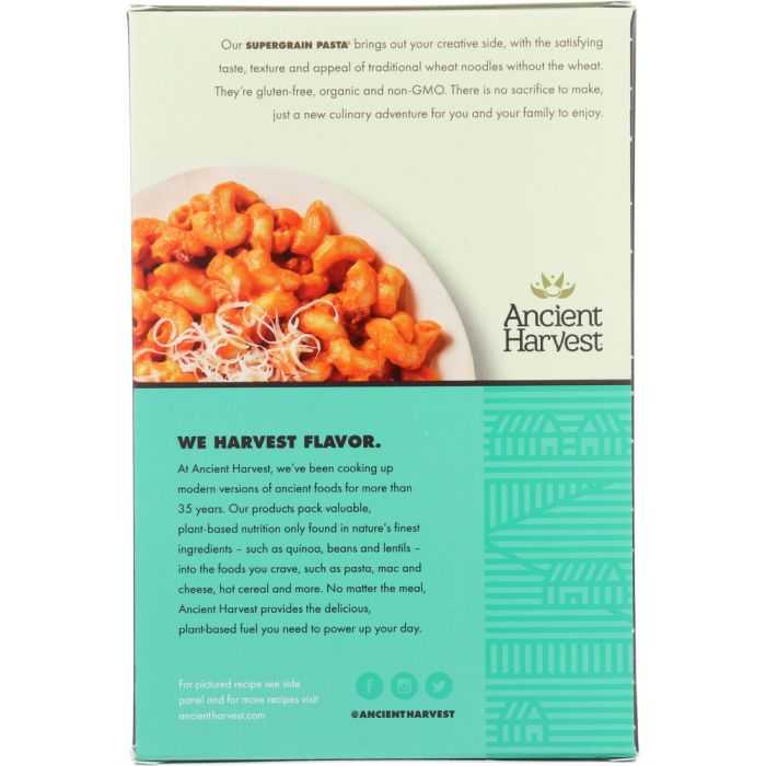 ANCIENT HARVEST: Organic Supergrain Pasta Elbows Gluten Free, 8 oz