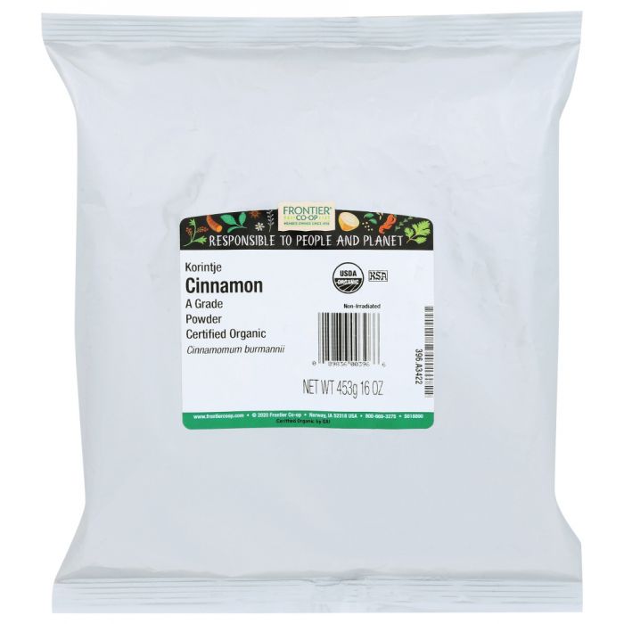 FRONTIER: Natural Products Organic Ground Cinnamon, 16 oz