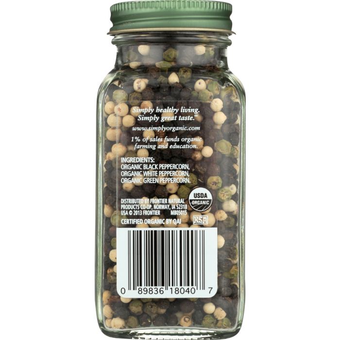 SIMPLY ORGANIC: Seasoning Peppercorn Medley, 2.93 oz