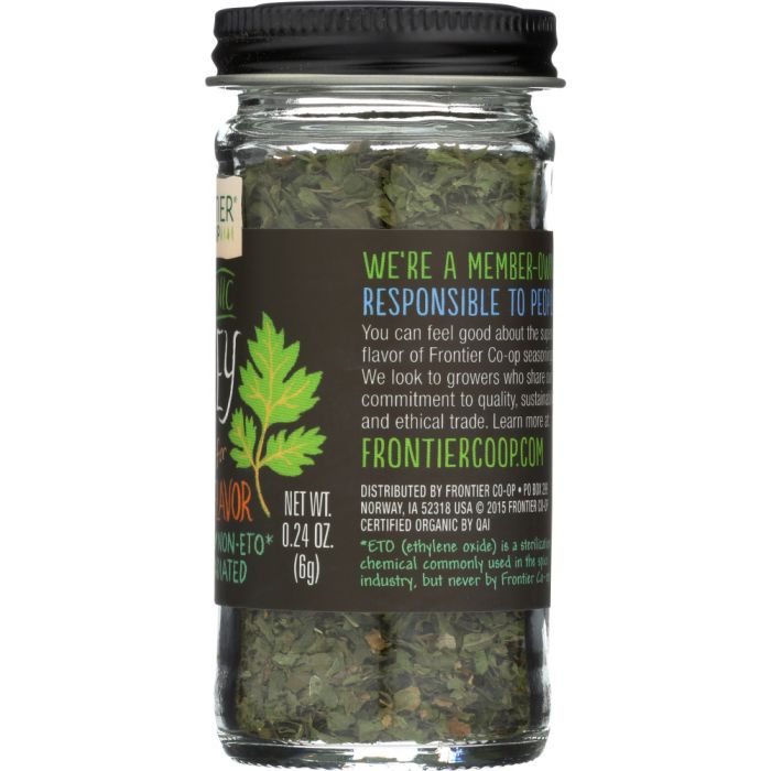 FRONTIER HERB: Organic Parsley Bottle, 0.24 oz